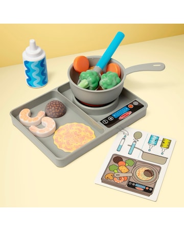 Melissa & Doug Simmer & Stir Stovetop Play Set with Colour Changing Water