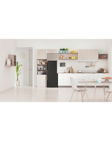 Indesit IB55532BUK Combi Fridge Freezer - Black