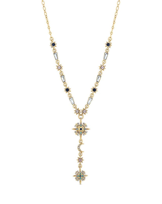 Mood Gold Multi Coloured Fine Celestial Y Necklace