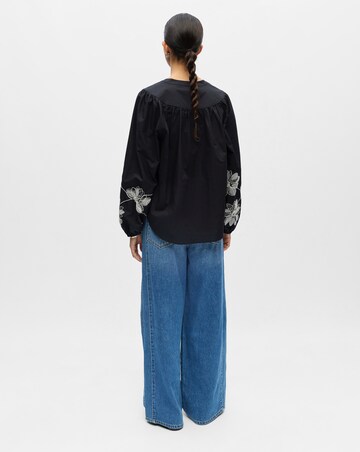 OBJECT Long Sleeve Embroidered Top