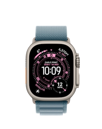 Apple Watch Ultra 3 GPS + Cellular 49mm Light Blue Alpine Loop - Large