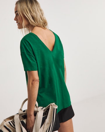 Green V Front V Back T-Shirt