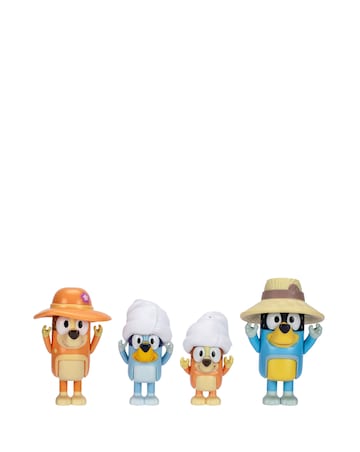 Bluey S11 Holiday Figures 4Pk - Family Trip