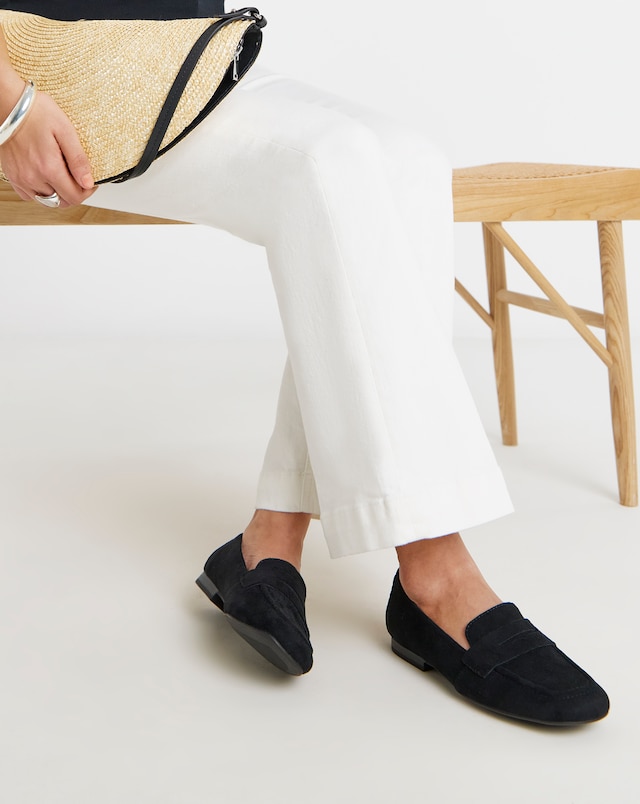 Barbuda Soft Square Toe Loafers - Wide Fit (E)