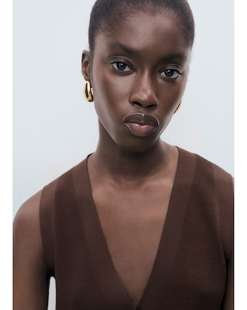 Mango Fine Knit Sweater Vest