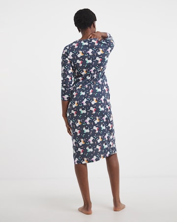 Pretty Secrets (2 Pack) Christmas Scottie Dog Value Midi Nighties