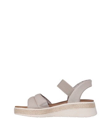 Skechers Taupe Bobs Sun Ray Slip Ins Sandals -Standard Fit (D)