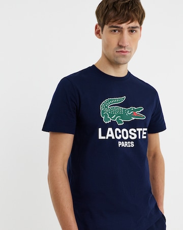 Lacoste Short Sleeve Croc T-Shirt - Navy