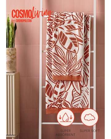 Cosmo Floral Cotton 4 Piece Towel Bale