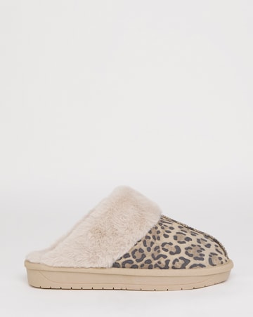 Albza Suede Closed Toe Slippers - Wide Fit (E)