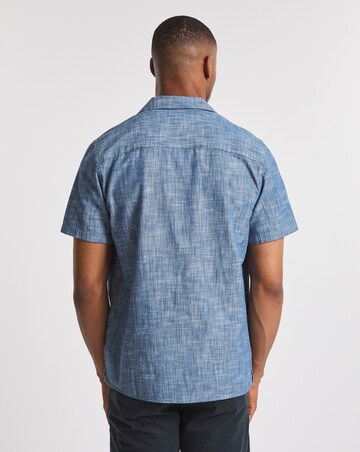 Short Sleeve Chambray Collar Shirt