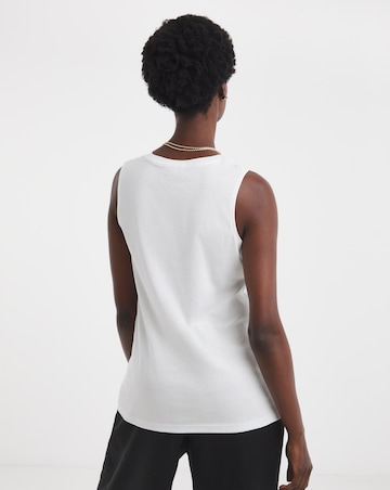 Pure Cotton White Tank Vest