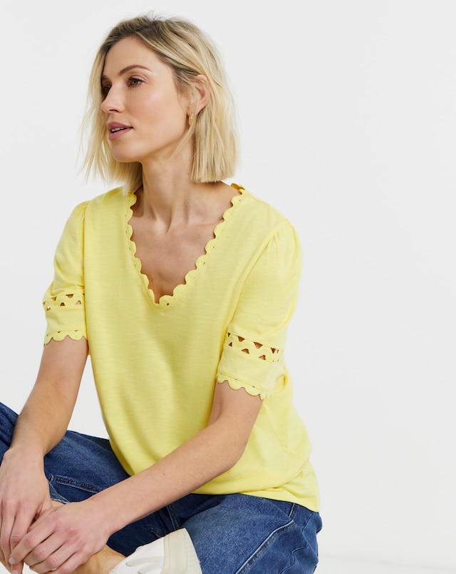 Ric Rac Cotton Top