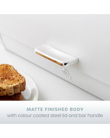 Swan Serenity Bread Bin White