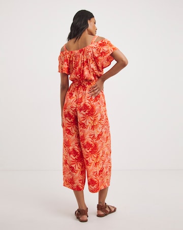 Crinkle Bardot Jumpsuit