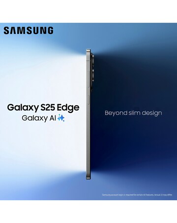 Samsung Galaxy S25 Edge 256GB - Titanium Icyblue