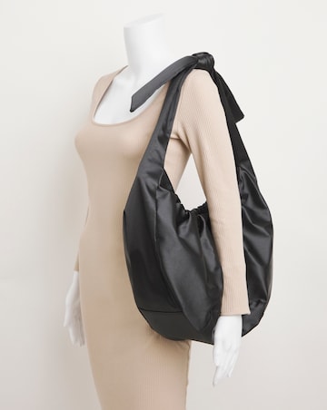 Satin Bow Detail Tote Bag