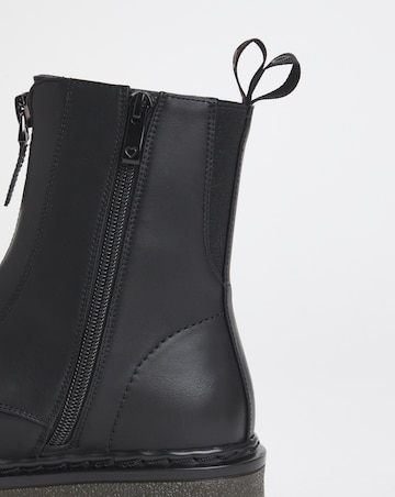 Heavenly Feet Oberon Zip Chunky Boot Wide Fit