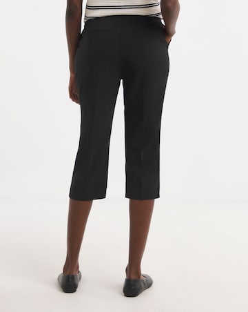 Black Capri Cropped Trousers