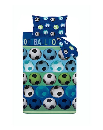 Catherine Lansfield Football Reversible Duvet Cover Set