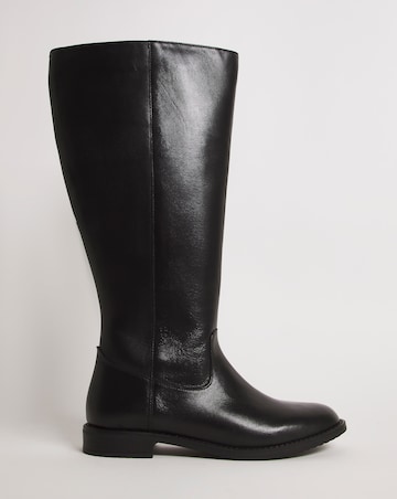 Leather High Leg Boot EEE Fit Super Curvy Calf