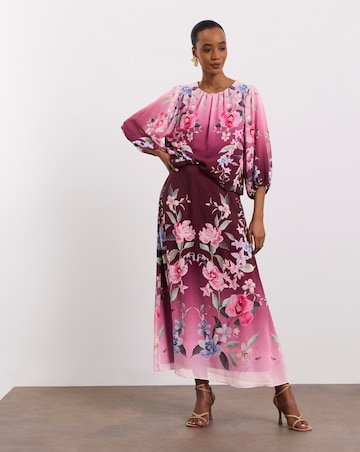 Joanna Hope Drop Waist Pleated Skirt