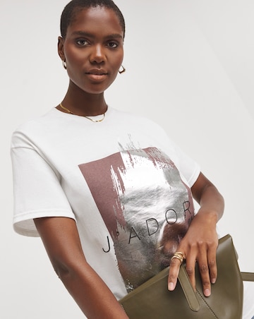 J'Adore Foil Graphic Short Sleeve T-Shirt