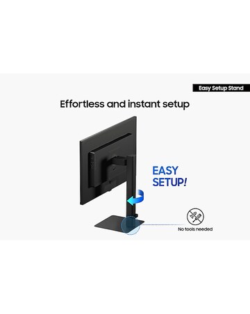 Samsung 27in ViewFinity S6 S60UD 100Hz QHD Ergonomic Monitor - Black