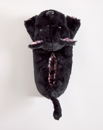 Scotty Dog Novelty Slippers - Wide Fit (E)