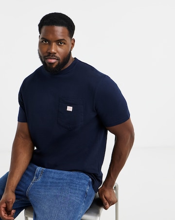 Jack & Jones Premium Caleb Patch T-Shirt - Navy