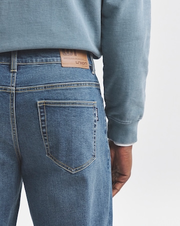 Union Straight Fit Stretch Jeans Mid Wash