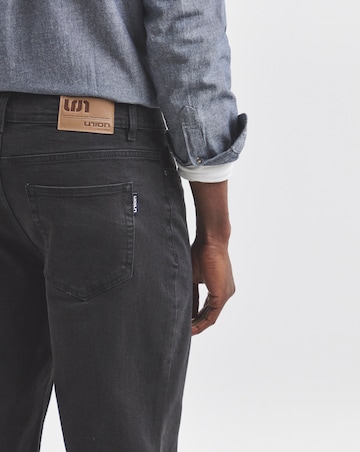 Union Straight Fit Stretch Jeans Black