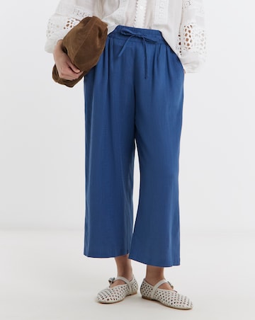 Linen Mix Wide Leg Culotte