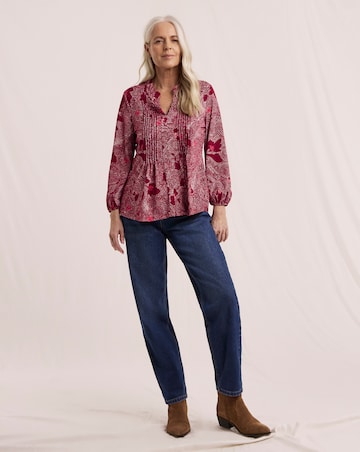 Julipa Pintuck Printed Top
