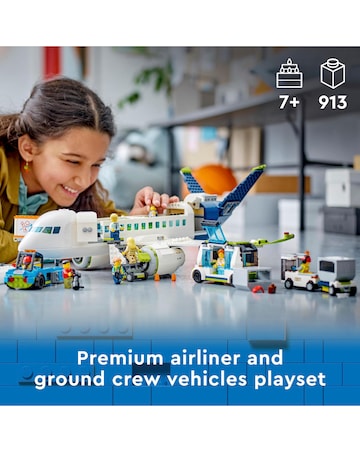 LEGO City Passenger Aeroplane Toy & 4 Airport Vehicles 60367