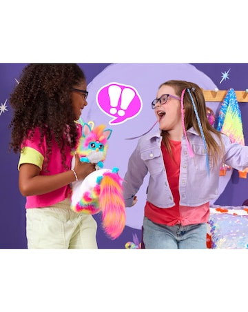 Furby DJ Furby Interactive Toy, Super Snuggly Rainbow Electronic Plush