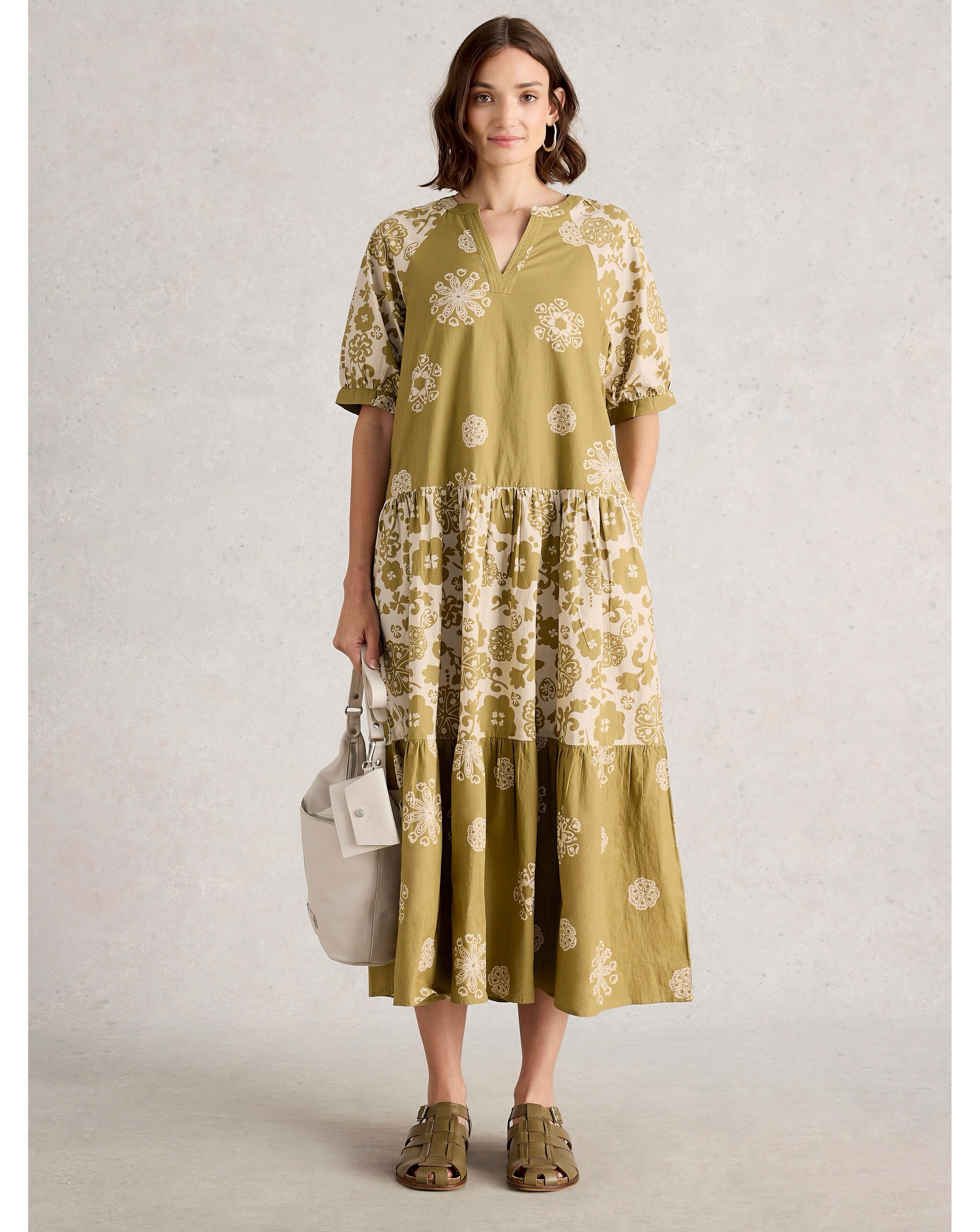 White Stuff Eva Mixed Print Dress