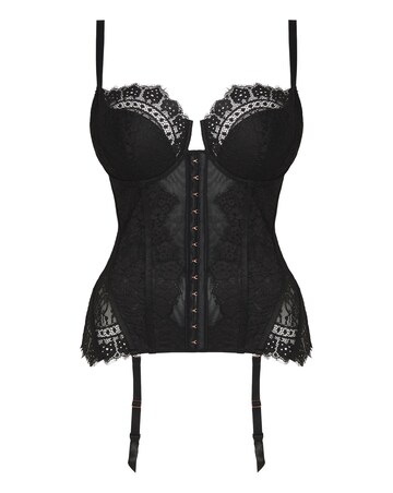 Figleaves Curve Adore 1/2 Pad Underwired Corset (B-F) Black