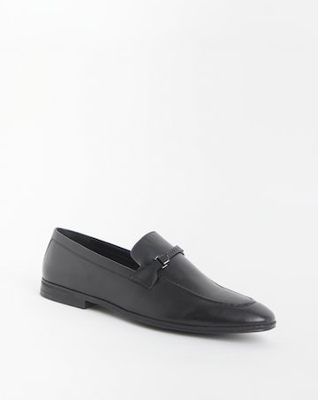 Leather Formal Snaffle Bar Loafer Wide