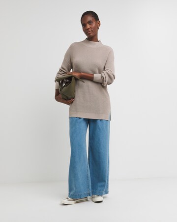 High Neck Ribbed Tunic