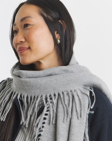 Fringe Detail Midweight Scarf