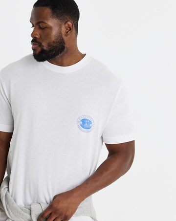 Jack & Jones Massachusetts Originals Back Graphic T-Shirt - White