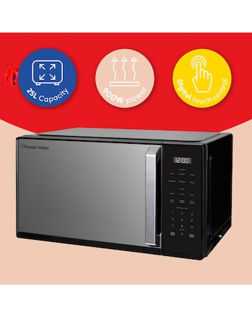Russell Hobbs RHMT2512B 25L Touch Control Digital Microwave - Black