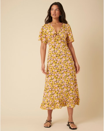 Nobody's Child Dalia Midi Dress Kit Floral Pink