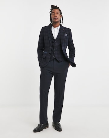 Joe Browns Navy Check Suit Jacket