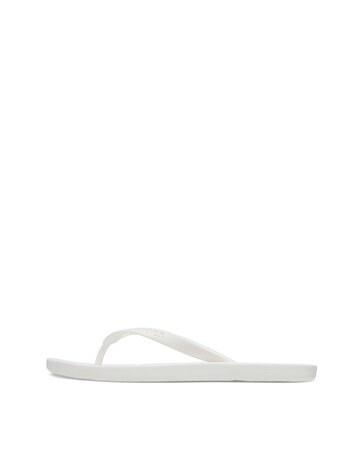 Crocs White Classic Toe Post Sandals -Standard Fit (D)