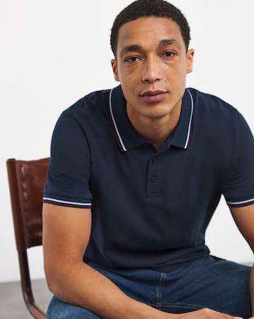 Pure Cotton Pique Tipped Polo