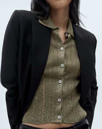 Mango Cotillon Ribbed Cardigan