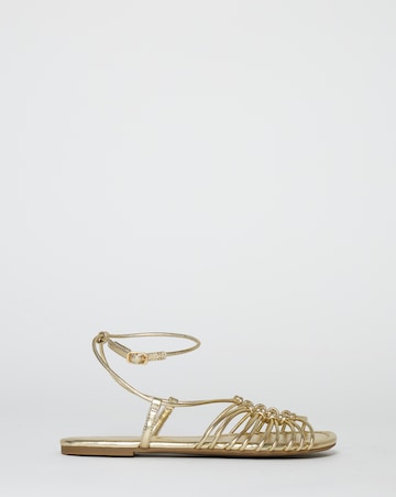 Cinder Tubular Woven Flat Sandals - Extra Wide Fit (EEE)