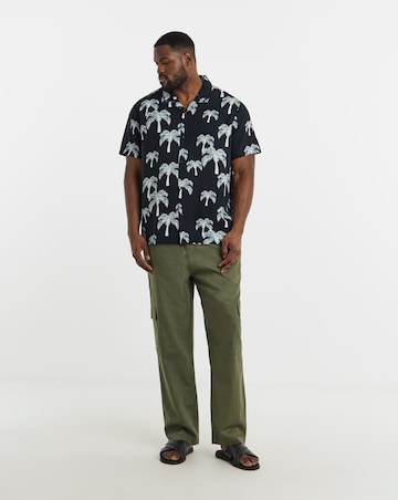 Mono Palm Print Co-ord Shirt